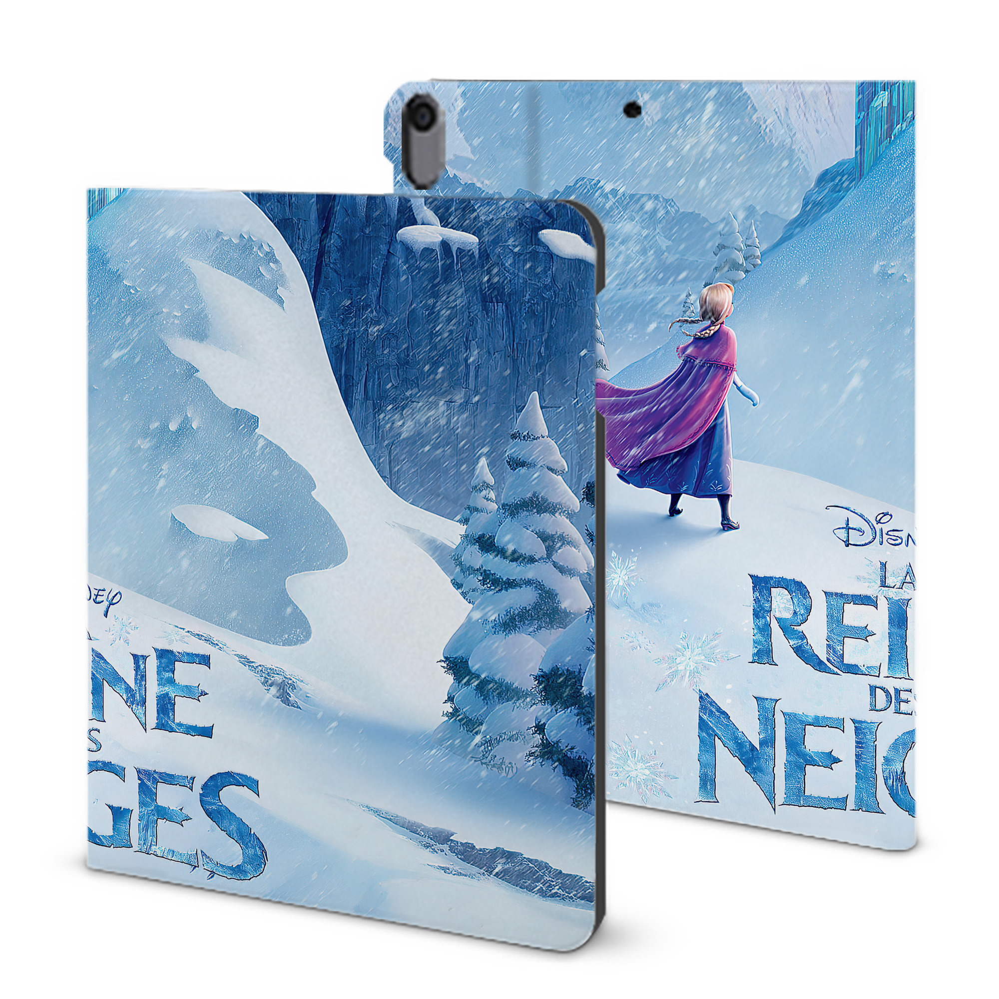 （画像用） アナと雪の女王 アンナ エルサ Frozen Anna Elsa IPad ケース ブック型 PUレザー TPU 耐衝撃 軽量 薄型 ペン収納なし 全面保護 IPad 各モデル対応